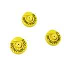 ET907에 대한 노란색 RFID 귀 태그 지름 30.5mm ± 0.5mm ISO11784/5 FDX-B