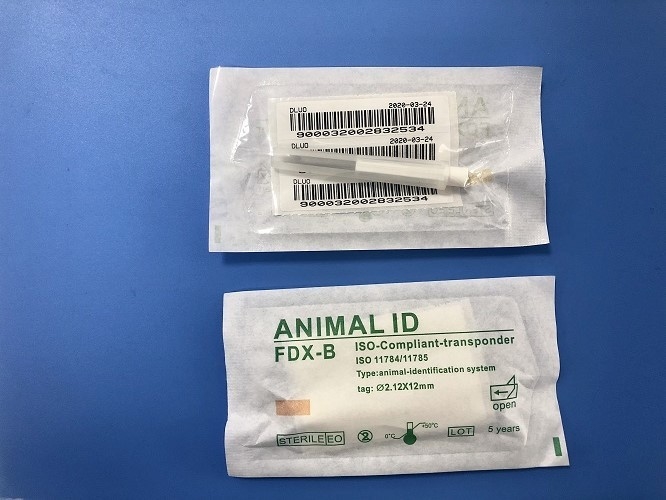 Hitag - 동물성 관리를 위한 메마른 부대에서 포장되는 S256 애완 동물 마이크로칩 단 하나 바늘