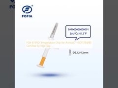 동물용 FDX-B RFID 온도 칩 ISO11784/85 인증 주사 태그