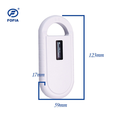 애완 15 디지트 ID FDX-B를 위한 작은 포켓용 동물 마이크로칩 스캐너 rfid 판독기