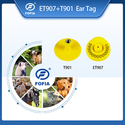 FOFIA RFID 전자 귀 태그 가축 양을 위한 온도 측정기와 동물 추적 태그
