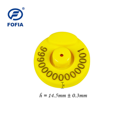 FOFIA RFID 전자 귀 태그 가축 양을 위한 온도 측정기와 동물 추적 태그