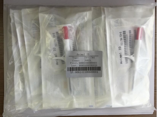 ISO11784/5 FDX-B 표준 RFID 동물 ID 마이크로칩 일회용 주사기 칩 고유 데이터 보안