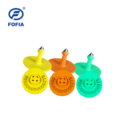 노란색 17cm 읽기 거리 Rfid 동물 귀 태그 양 염소 돼지