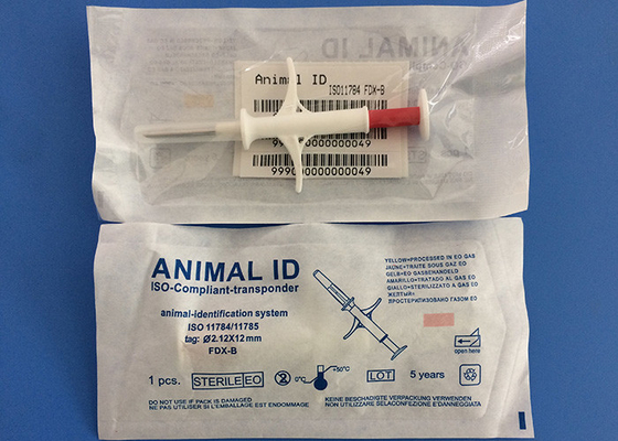 100G 충격 저항 동물적 ID 마이크로칩 15-디지트 데이터 용량