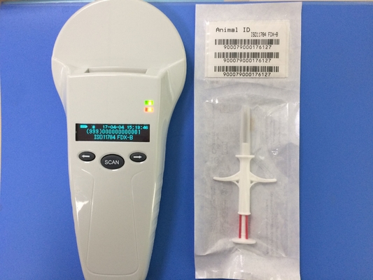 7000 기록 자료 기억 장치를 가진 ISO 기준 RFID 마이크로칩 스캐너 3 단추