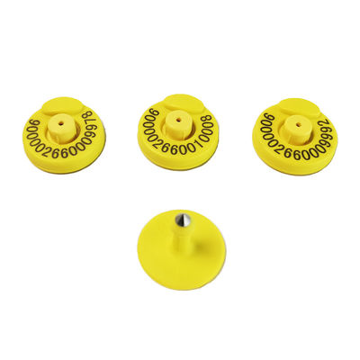 Round Electronic Ear Tags with More Than 20 Years Validity and Minimum 100 Write Cycle for ISO 11784/11785 Compliant Livestock Identification