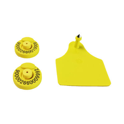 10-15 Grams Electronic Ear Tags with ISO 11784/11785 Compliance and Self-locking Plastic Pin for Livestock Identification