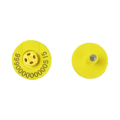 10-15 Grams Electronic Ear Tags with ISO 11784/11785 Compliance and Self-locking Plastic Pin for Livestock Identification