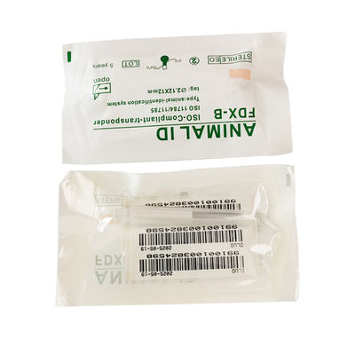 2.12*12mm 생물 유리 꼬리표를 가진 동물 식별을 위한 ISO11784/5 FDX-B 134.2KHz 이식 가능한 마이크로칩