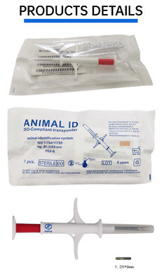 Fofia 2026 Hot Selling RFID 134.2kHz Animal ID 마이크로칩 통합형 귀 태그 ZS009 Waterproof for Cattle Pet Injection