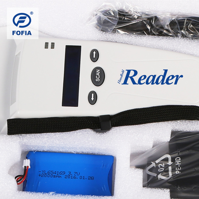 RFID 휴대용 동물 식별 마이크로 칩 스캐너