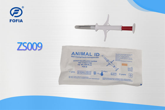 Fofia 2026 Hot Selling RFID 134.2kHz Animal ID 마이크로칩 통합형 귀 태그 ZS009 Waterproof for Cattle Pet Injection