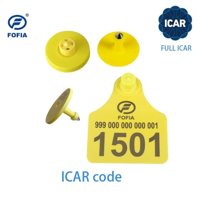 FULL ICAR 인증 TPU 플라스틱 변조 방지 소 귀 태그 134.2khz RFID 귀 태그