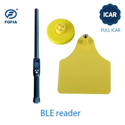 FULL ICAR ET908 BLE 리더 지원 ISO11784/5 ICAR 코드가 공유되지 않은 동물 식별용 원형 귀 태그