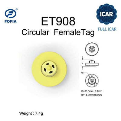 FULL ICAR ET908 BLE 리더 지원 ISO11784/5 ICAR 코드가 공유되지 않은 동물 식별용 원형 귀 태그