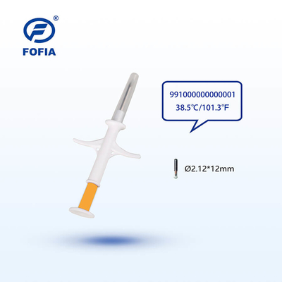 ISO11784/85 동물 온도 칩 주사기 - Fofia HT003 스마트 헬스 태그