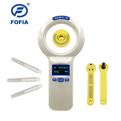 빠른 동물 식별 및 수의학 추적을 위한 충전식 리튬 배터리가 장착된 휴대용 RFID 마이크로칩 스캐너
