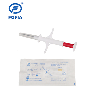 온도 모니터링 트랜스포더 ISO11784/5 FDX-B 동물 건강 및 복지를 위한 동물 ID 마이크로칩