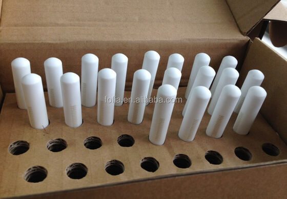 바이오 세라믹 RFID 소 귀표 15 비트 코딩 레이저 에칭 134.2kHz 방수 동물 식별 볼러스 태그