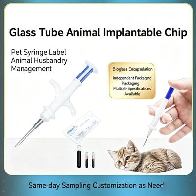 High-Precision Mini Animal Microchip Syringe for Small Dogs and Cats ZS007