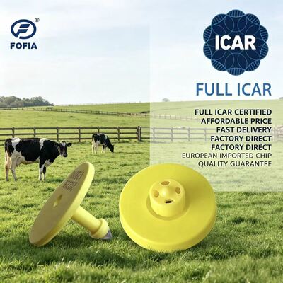 가축 추적 및 종합 가축 관리 시스템에 대한 ICAR 인증 내구성 TPU 디자인 전자 귀 태그
