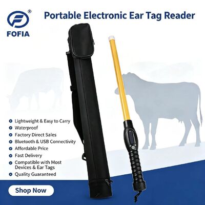 RFID 스틱 리더 12시간 배터리 수명 OLED 화면과 IP66 먼지 방지, 혹독한 환경에 대한 방수 등급