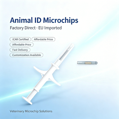 ICAR 인증 모든 종류의 동물을 위한 새 세대의 2인1 살균식 이식식식 식별 마이크로칩 ZS006