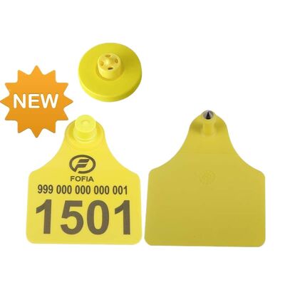 ICAR 인증된 RFID 전자 귀 태그 동물용 돼지 양 소 새 조건 134.2 KHZ HDX FDX ICAR 승인
