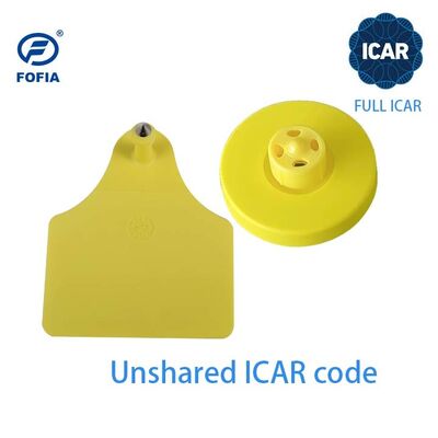 레이저 인쇄 농장 HDX FDX-B 동물 RFID 양 귀 태그 번호 Qr 코드 FULL ICAR 인증 귀걸이 토끼 염소