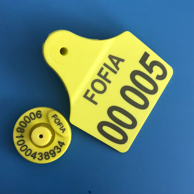 FOFIA RFID 전자 귀 태그와 TPU 플라스틱 및 전체 ICAR 인증서 소와 양 농장 사용 추적
