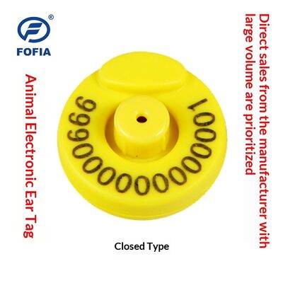 새 IEC 68-2-6 진동 표준 안전하고 정확한 식별을 가진 가축 재배용 플라스틱 RFID 귀 태그