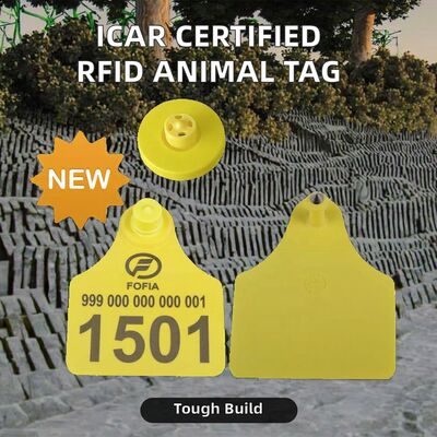 가축 동물을 위한 전체 ICAR 귀 태그 RFID 전자 귀 태그 가축 관리를 위한 가축을 위한 Tamperproof TPU 귀 태그