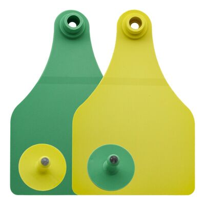T921 새 포피아 동물 귀 태그 노란색 염소 귀 태그 고품질 RFID TPU 농장 소 말 1.5 년 보증