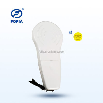 FOFIA 128x32 OLED 화면 / USB로 장거리 애완동물 및 농장 / 랜치 사용을위한 내구성 플라스틱 RFID 휴대용 리더