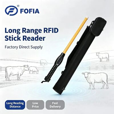 FOFIA PT280 134.2kHz RFID 리더 PVC NLIS 호주 ICAR 승인 소 ID 7000 기록 저장 10-20cm 읽기 거리 ISO