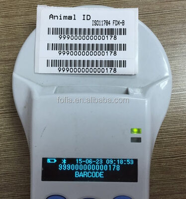 플라스틱 장거리 솔루션을 위한 128x32 OLED 화면 USB를 가진 내구성 있는 RFID 핸드헬드 리더