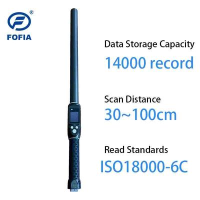 FOFIA 방수 장거리 134.2kHz RFID 귀 태그 리더 ISO11784/5 프로토콜 30-100cm 판독 거리 PVC
