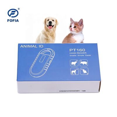 휴대용 동물 마이크로칩 RFID 카드 리더 PT160 134.2kHz OLED 화면 USB 리?? 배터리 CE 인증 ISO 11784/11785 프로토콜