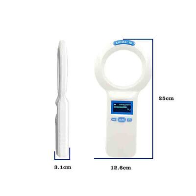 방수 FOFIA PT200 RFID 핸드헬드 리더 128x64 OLED 화면 장거리 읽기 10-20m ISO11784/5 프로토콜