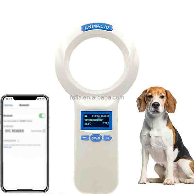 방수 FOFIA PT200 RFID 핸드헬드 리더 128x64 OLED 화면 장거리 읽기 10-20m ISO11784/5 프로토콜