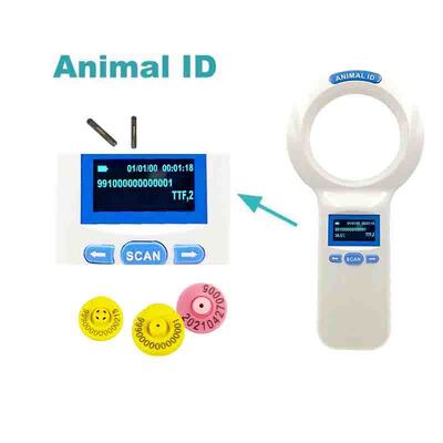 방수 FOFIA PT200 RFID 핸드헬드 리더 128x64 OLED 화면 장거리 읽기 10-20m ISO11784/5 프로토콜