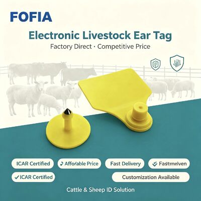 TPU 포피아 ICAR T904 가축 귀 태그 소 양 돼지 소 염소