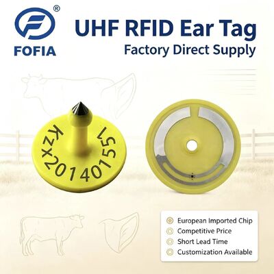 포피아 ICAR ET926 방수 RFID TPU 동물 귀 태그 FDX-B 134.2Khz EM4305 칩 가축 소 돼지 양