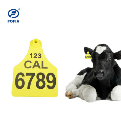 FOFIA ET921 플라스틱 소 귀 태그 동물 추적 레이저 코딩 다양한 크기 소와 양 돼지 농장 사용 번호