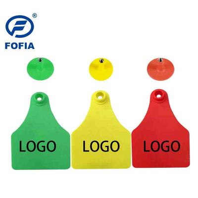 FOFIA ET921 플라스틱 소 귀 태그 동물 추적 레이저 코딩 다양한 크기 소와 양 돼지 농장 사용 번호