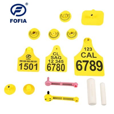 가축용 UHF RFID 귀 태그 소 양 돼지 동물용 내구성 플라스틱 마이크로칩 ID 태그