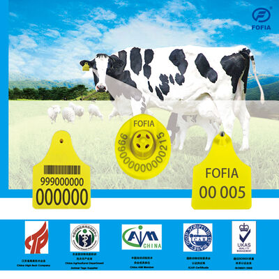 가축 양 염소 가축을 위한 ICAR 장거리 FDX /HDX RFID 귀 꼬리표 ISO 11784/5