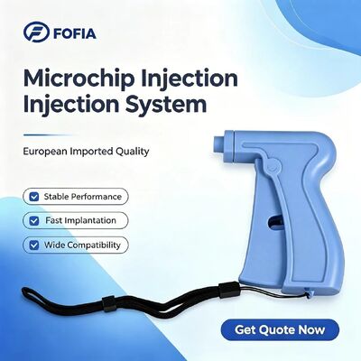 Fofia 2026 신상 인기 RFID 134.2kHz 개 동물 ID 마이크로칩 분리형 플라스틱 ZS008 방수 애완동물 주사용