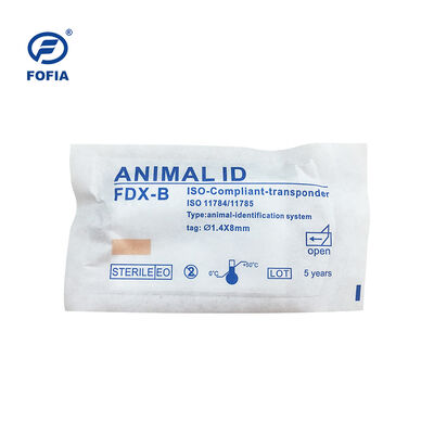 Fofia 2026 신상 인기 RFID 134.2kHz 개 동물 ID 마이크로칩 분리형 플라스틱 ZS008 방수 애완동물 주사용